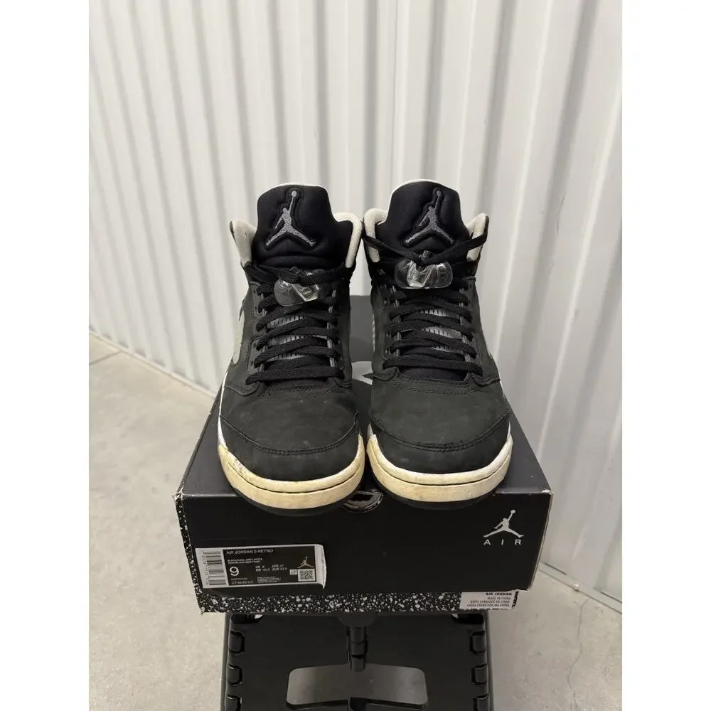 Nike Air Jordan 5 Oreo Black White Size 9 Men's - CT4838-011